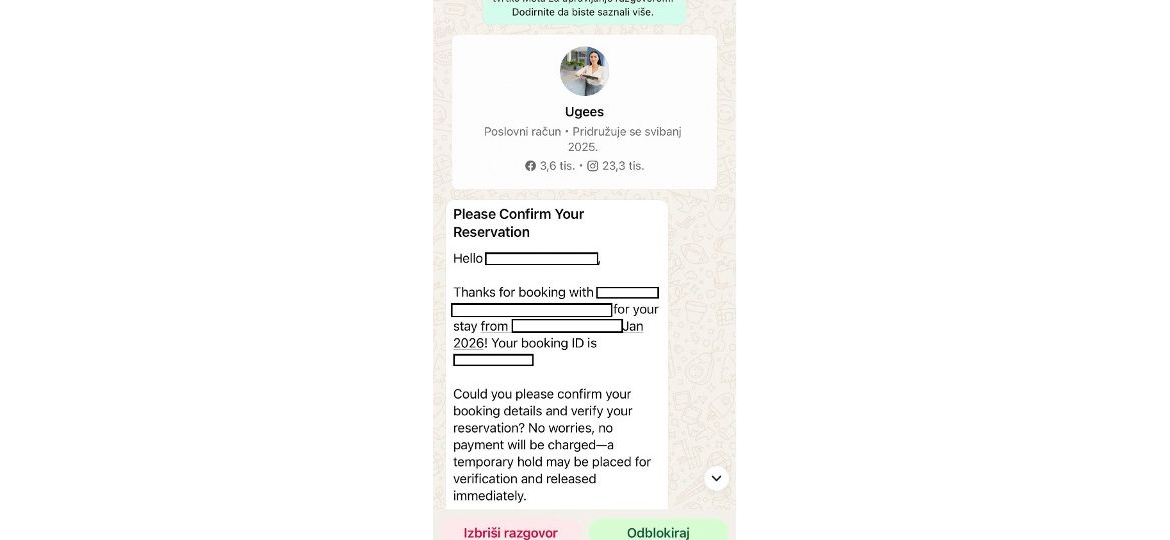 booking scammmmmm